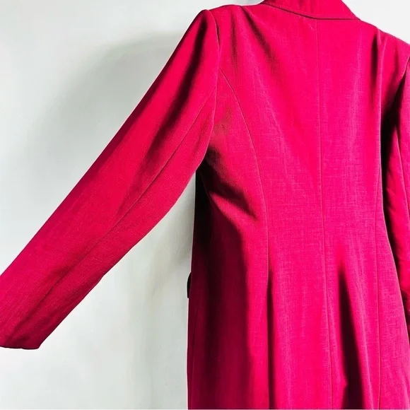 Vintage Lily & Taylor New York & Paris Women’s Sz 14 Pink Trench Coat - Picture 9 of 16